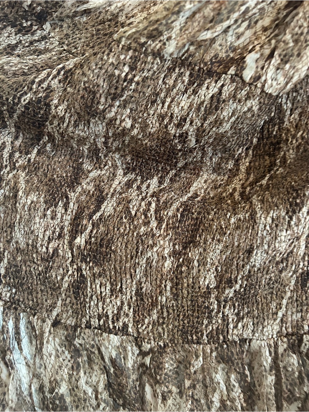 Zara Brown Snake Printed Halter Midi Dress - Picture 6 of 8